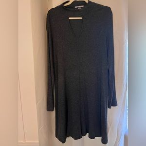 Tart sweater dress long sleeve grey